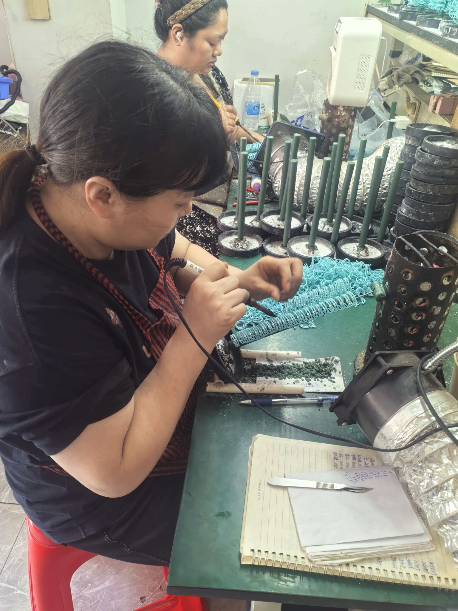 Detailed handwork
